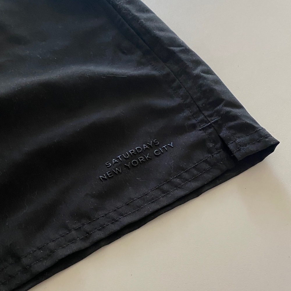 Saturdays NYC black board shorts